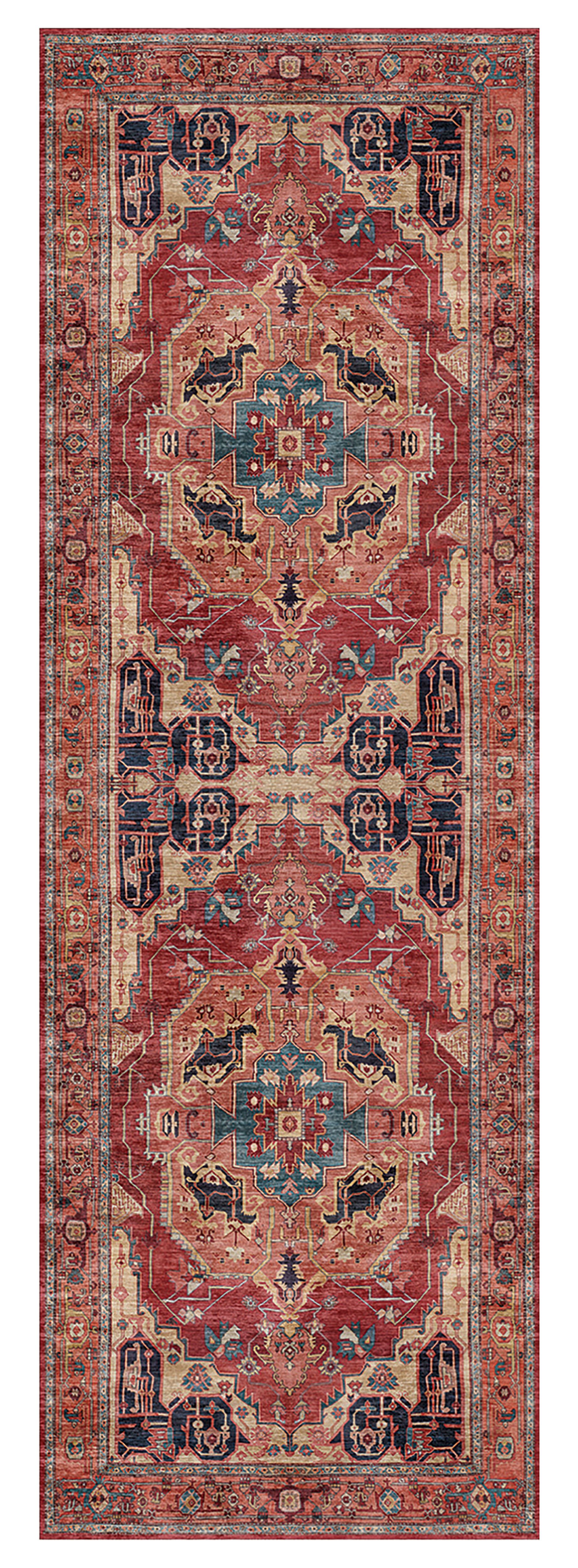 Ayla Red Persian Large Runner, (L)180cm x (W)60cm