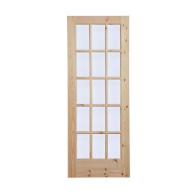B&Q 15 Lite Obscure Glazed Internal Door, (H)1981mm (W)762mm (T)35mm