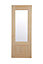 B&Q 2 panel Glazed Internal Door, (H)1981mm (W)762mm (T)35mm