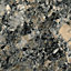 B&Q 38mm Carnival granite Grey Marble effect Laminate Round edge Kitchen Worktop, (L)3600mm