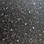 B&Q 38mm Ebony Satin Black Granite effect Square edge Kitchen Worktop, (L)1740mm