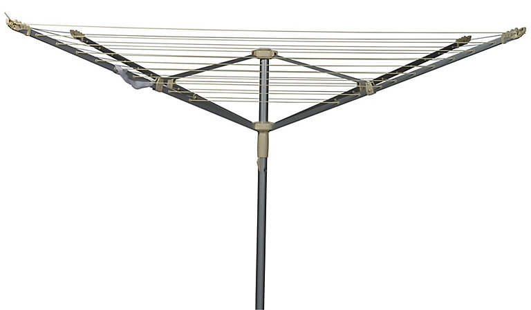 Marko Homewares 18M Clothes Airer Portable Rotary Washing Line 4 Arm Free Standing Multi Laundry 