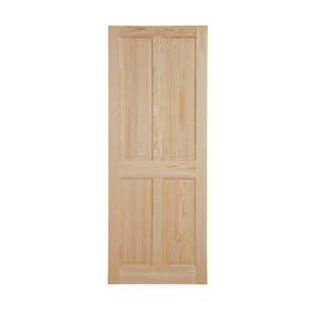 B&Q 4 panel Internal Door, (H)1981mm (W)762mm (T)35mm