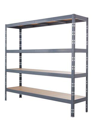 B\u0026Q 4 shelf Steel \u0026 chipboard 4 tier 