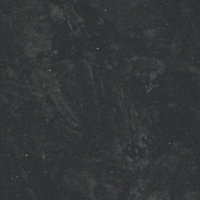 B&Q 50mm Ebony Gloss Black Granite effect Square edge Kitchen Worktop, (L)2000mm