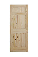 B&Q 6 panel Internal Door, (H)1981mm (W)686mm (T)35mm