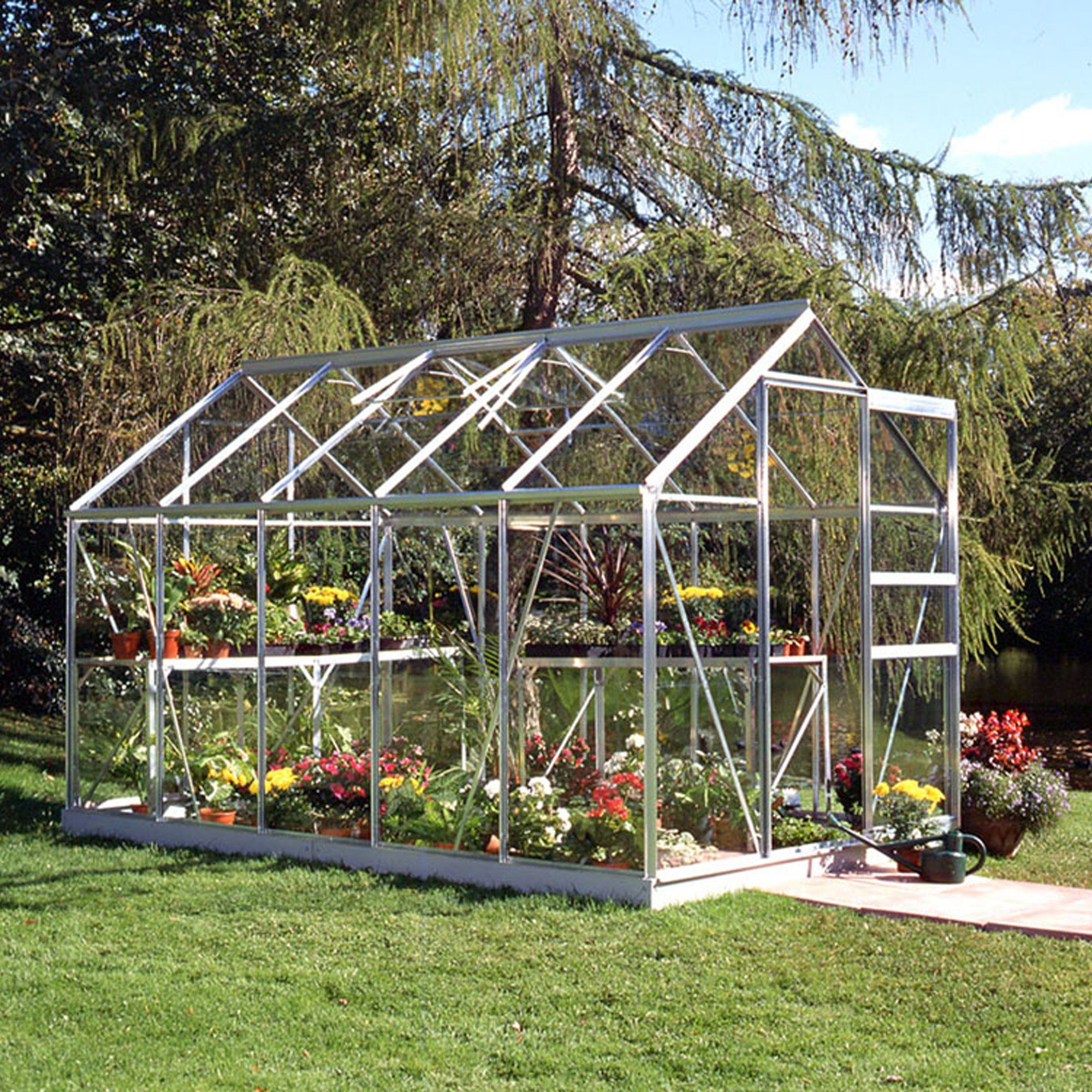 B&Q 6x10 Horticultural glass Apex Greenhouse DIY at B&Q