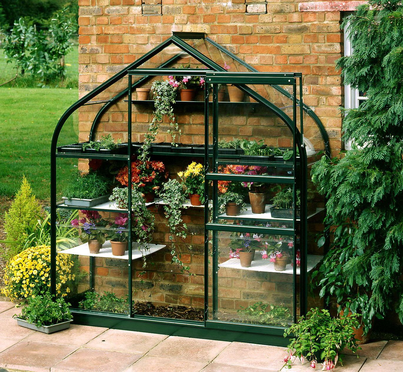 B&Q 6x2 Toughened Glass Apex Greenhouse | DIY At B&Q