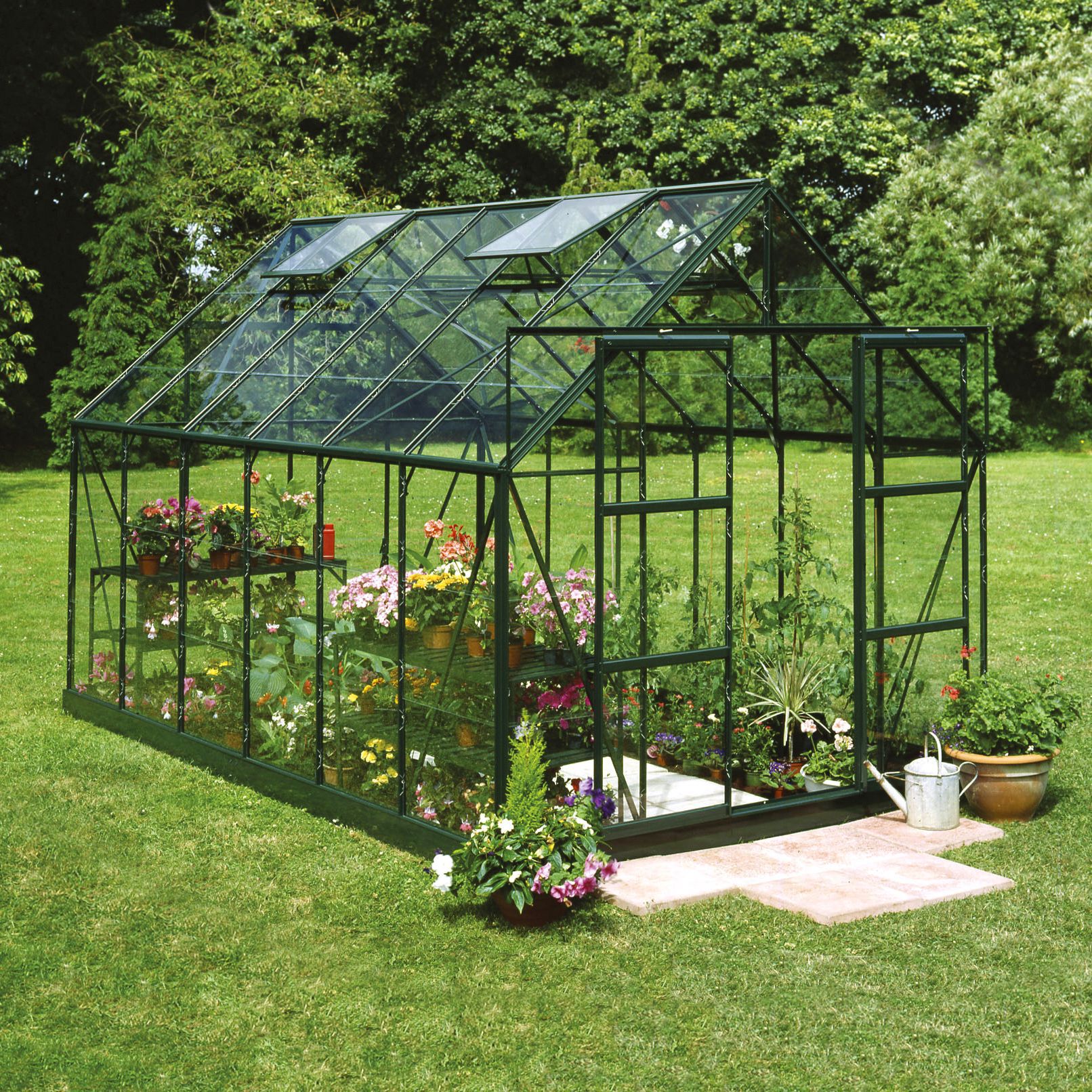 B&Q 8x12 Horticultural Glass Apex Greenhouse | DIY At B&Q