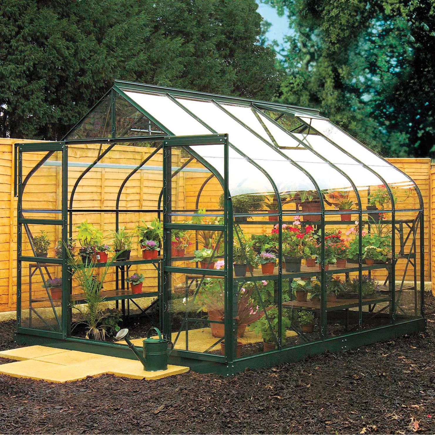 B&Q 8x12 Toughened glass Apex Greenhouse DIY at B&Q