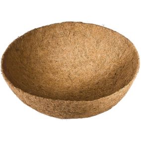 B&Q Aluminium, ethylene-vinyl acetate (EVA) & polypropylene (PP) Hanging basket Plant container liner35.6cm