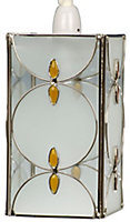 B&Q Amber Tiffany style Light shade (D)150mm