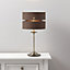 B&Q Annabel Brass effect Table lamp base