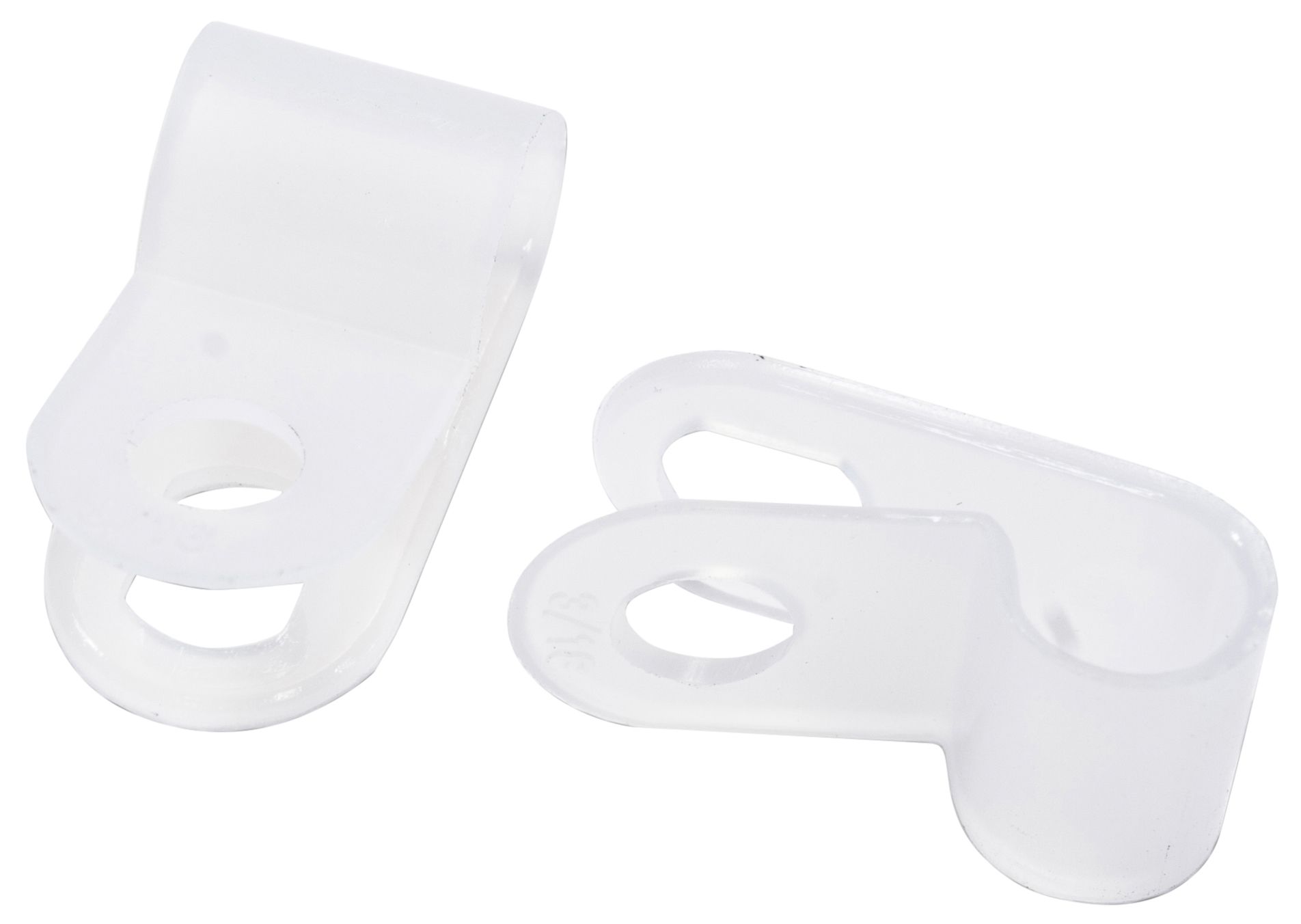 CORElectric White Round 8mm 20mm Not self-adhesive Cable clip Pack of 20