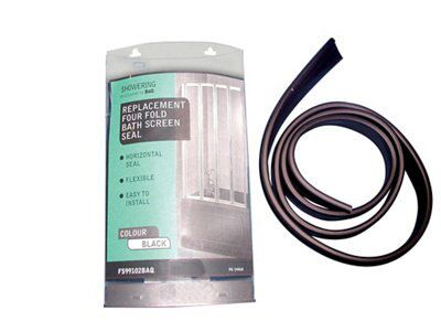 B Q Black Bath Screen Seal L 1020mm Diy At B Q
