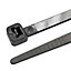 B&Q Black Cable tie (L)140mm, Pack of 50