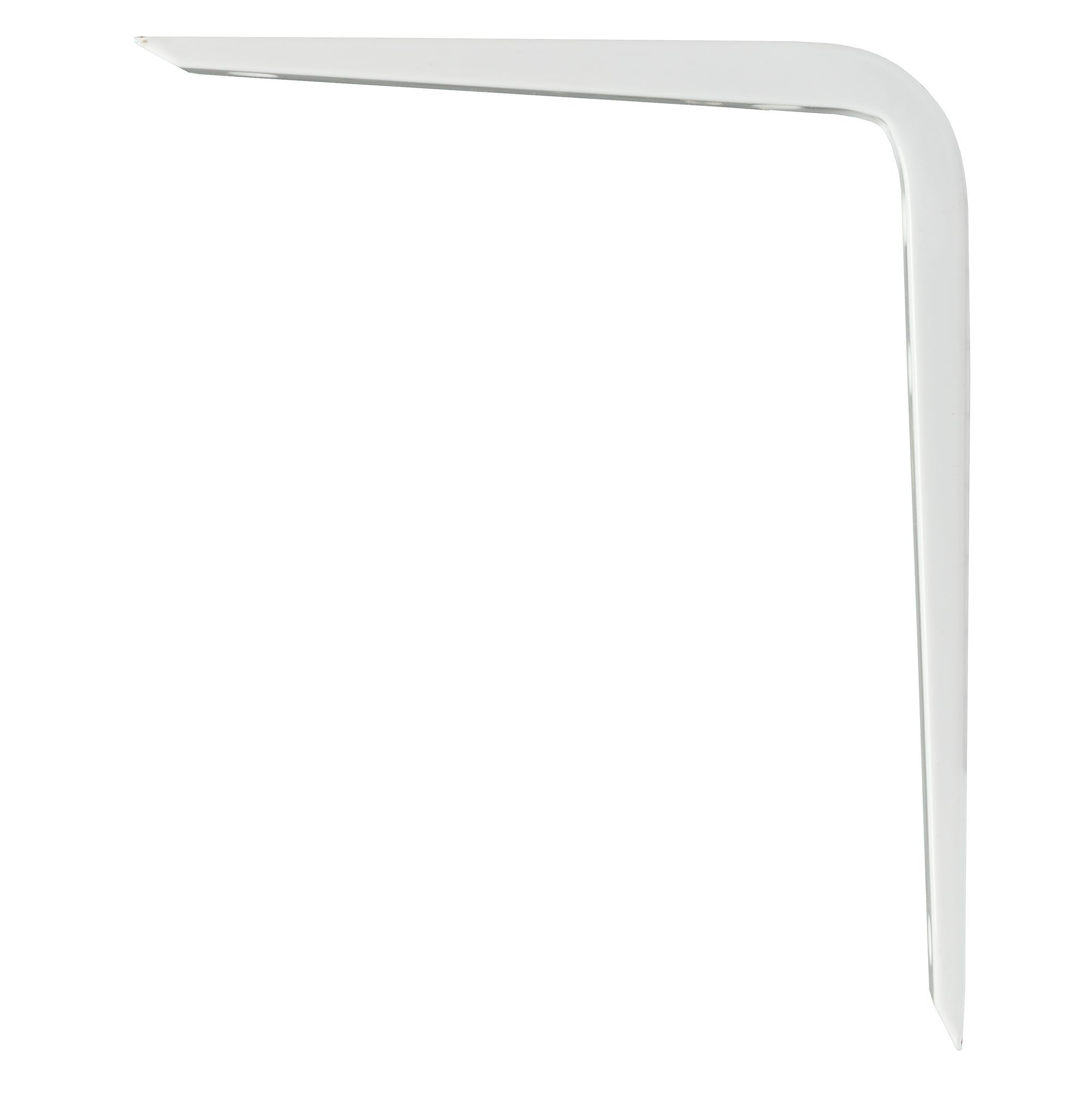 B&Q Brackets White Gloss Steel Shelf bracket (D)200mm DIY at B&Q