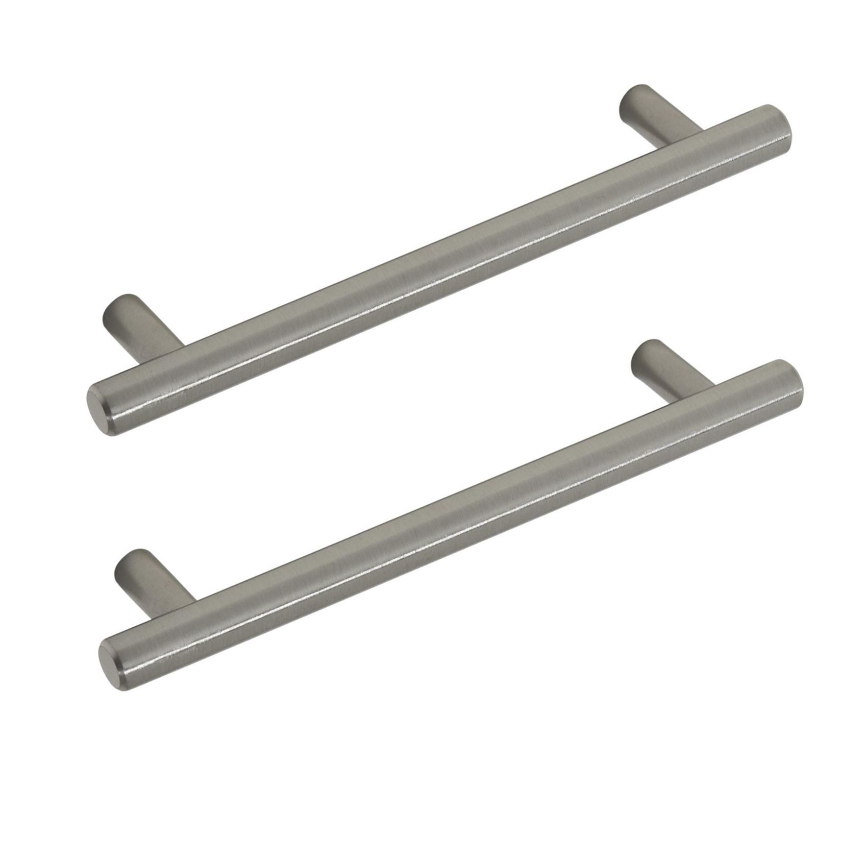 Cupboard Handles Large Slimline Chrome 288mm Pair B&Q Kitchen X2 ...