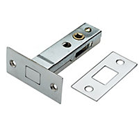 B&Q Chrome effect Metal CBA02 CP Door bolt