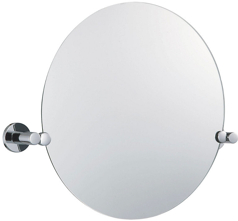 B Q Cirque Circular Wall Mirror W, Large Round Tilting Bathroom Mirror