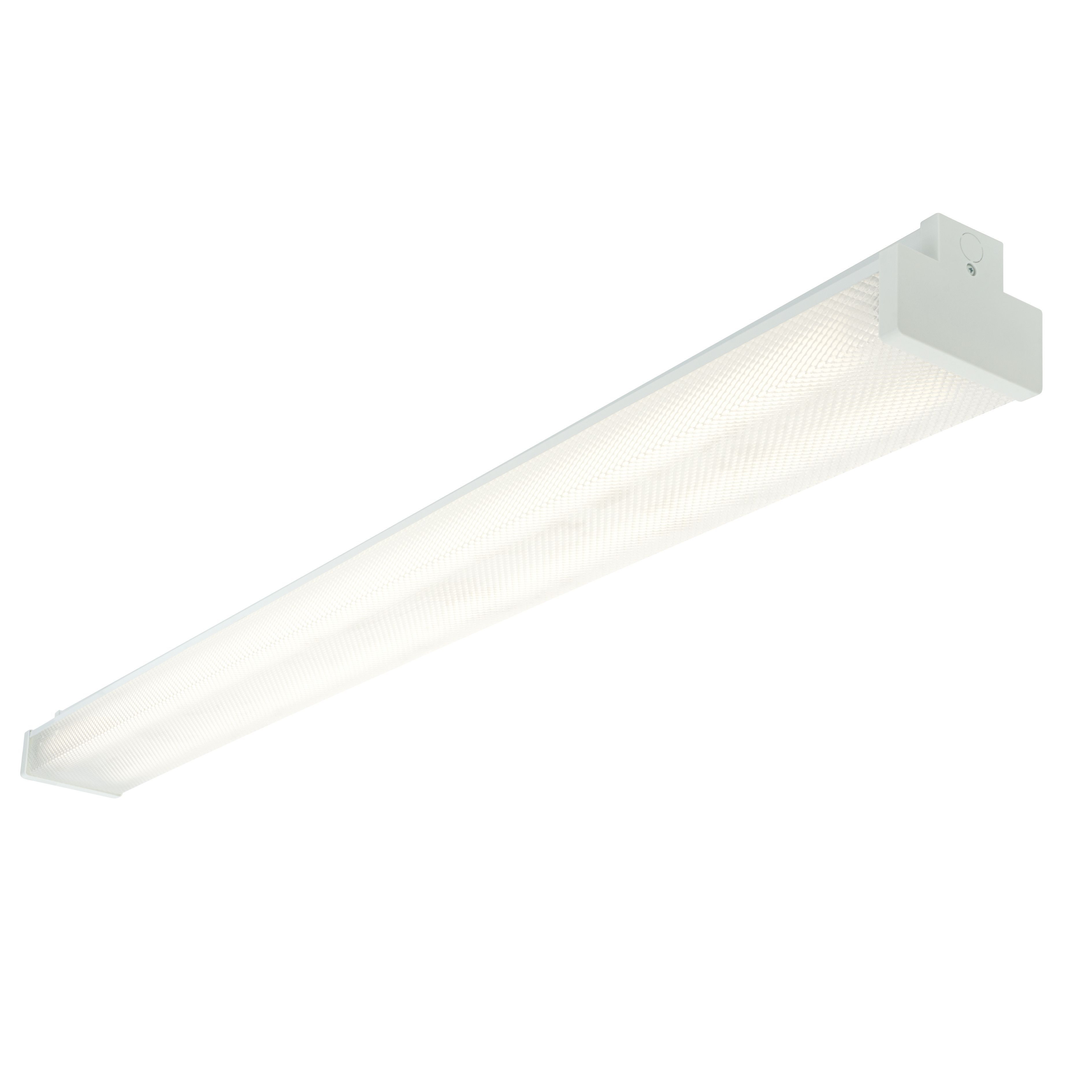 B&Q Cool white Fluorescent Twin batten 3350lm (L)1.24m | DIY at B&Q