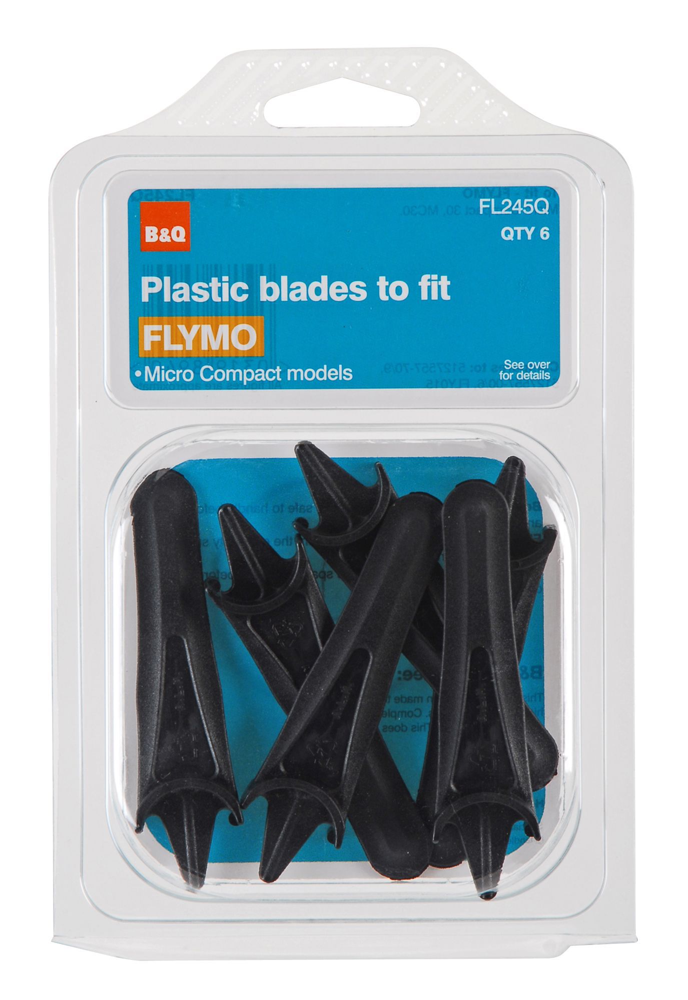 B Q FL245Q Lawnmower blade Pack of 6 DIY at B Q