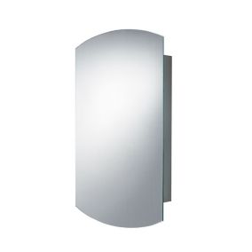 B&Q Fonteno Mirrored Cabinet (W)400mm (H)650mm