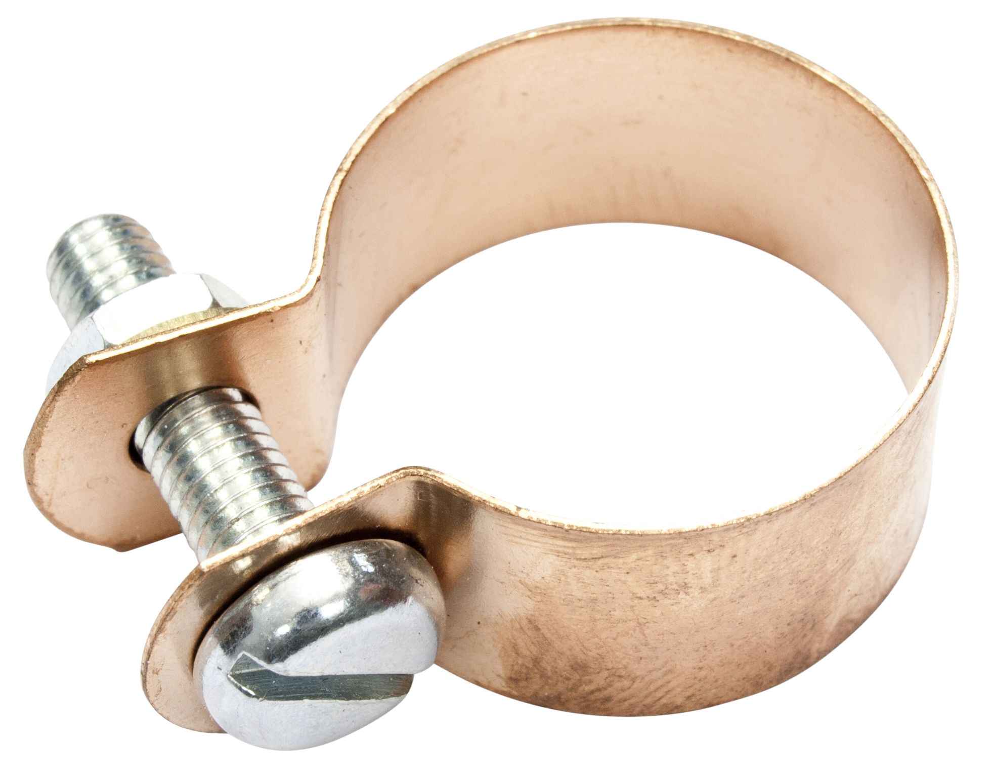 B&Q Gold 15mm Copper Earth Connecting Cable Clips, Pack Of 2 | DIY At B&Q