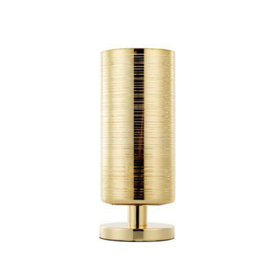 B&Q JoJo Matt Gold effect Cylinder Table lamp | DIY at B&Q