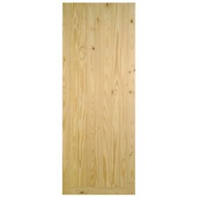 B&Q Knotty pine LH & RH External Front door, (H)1981mm (W)762mm
