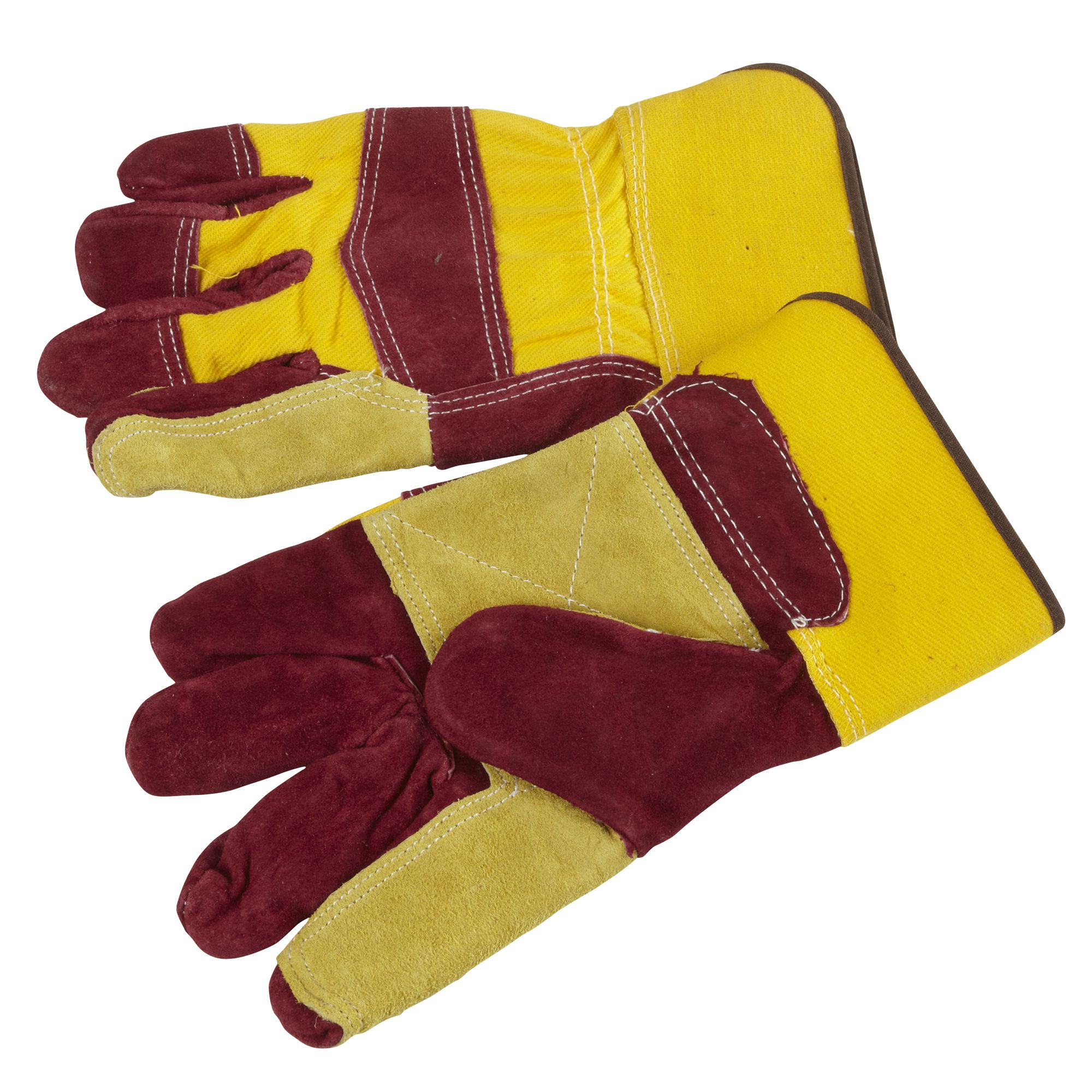 B&Q Leather Heavy duty Gloves DIY at B&Q