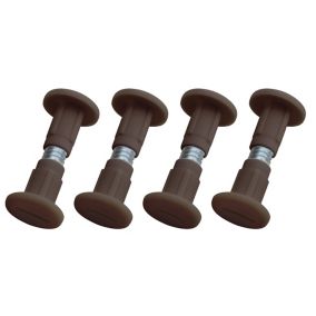 B&Q M5.5 Brown Joint connector bolt (L)33mm (Dia)7.8mm, Pack of 4