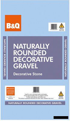 B&Q Naturally rounded Brown Decorative stones, Large Bag