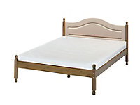 B&Q Oslo Cream Single Bed frame (W)100.2cm