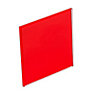 B&Q Polished Red Tempered glass Splashback, (H)745mm (W)595mm (T)6mm