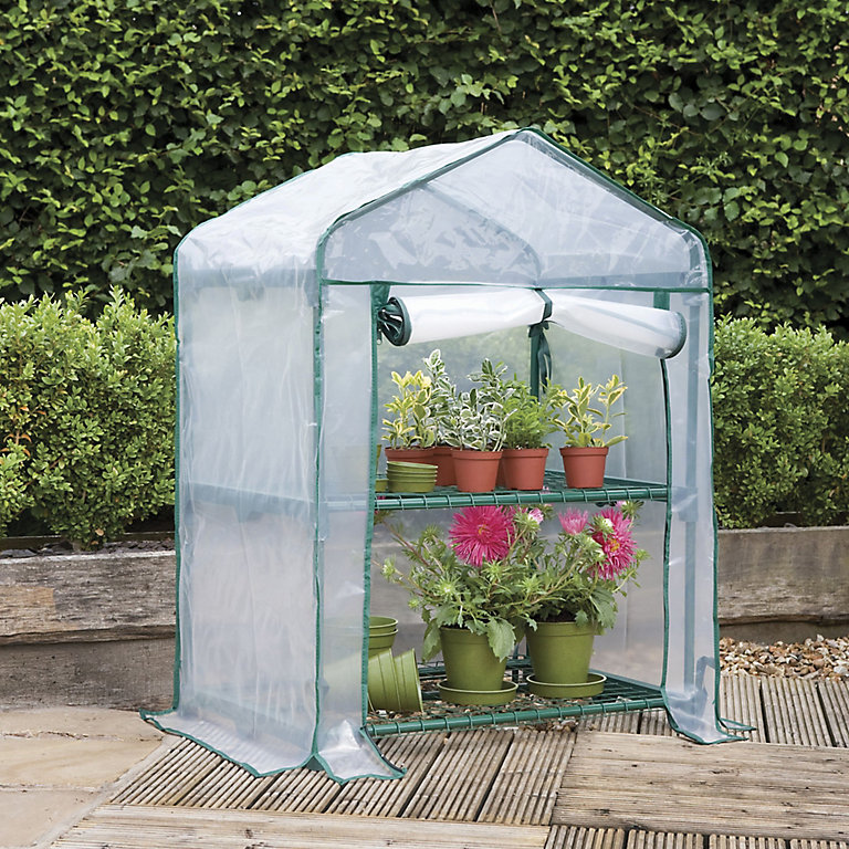 4-Tier Greenhouse Cultivating Plants Seeds Flowers Storage with Shelves Protect 
