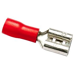 B&Q Red Crimp connector, Pack of 10