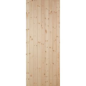 B&Q Redwood veneer LH & RH External Back door, (H)1981mm (W)838mm