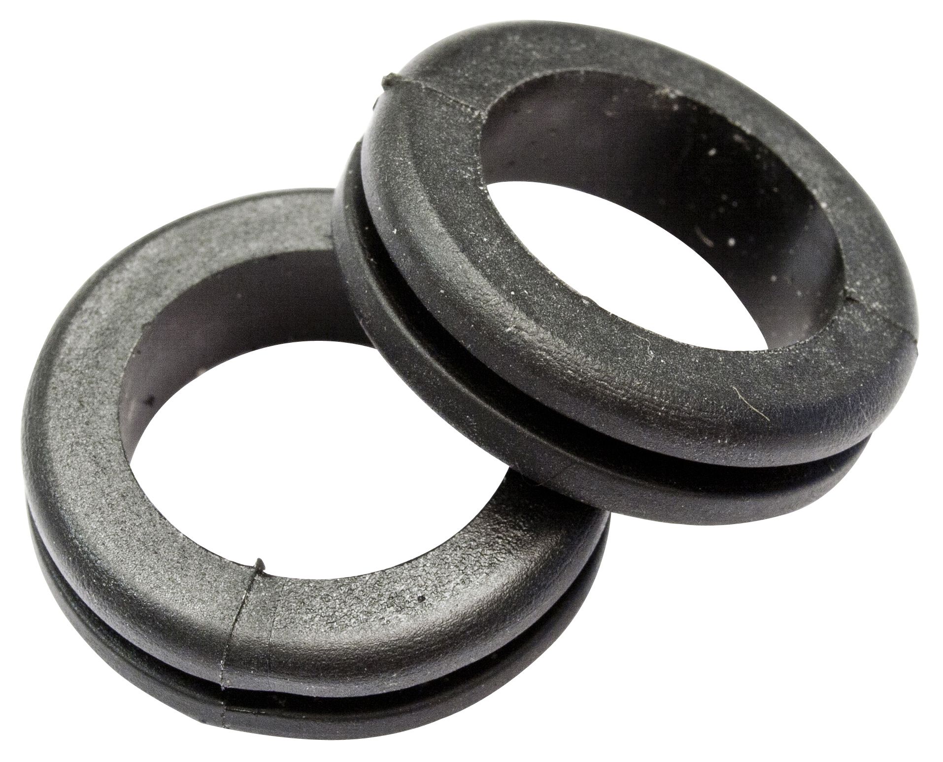 B&Q Rubber Open Black 20mm Grommet, Pack of 10