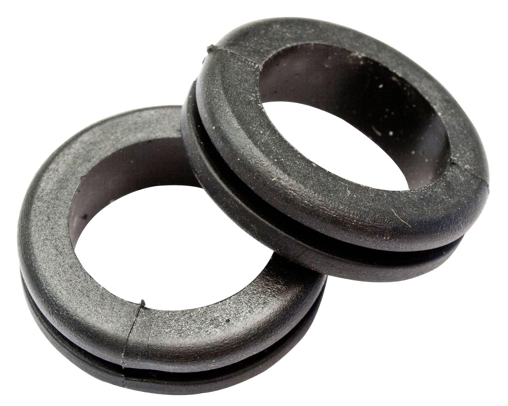 B&Q Rubber Open Black 25mm Grommet, Pack of 10