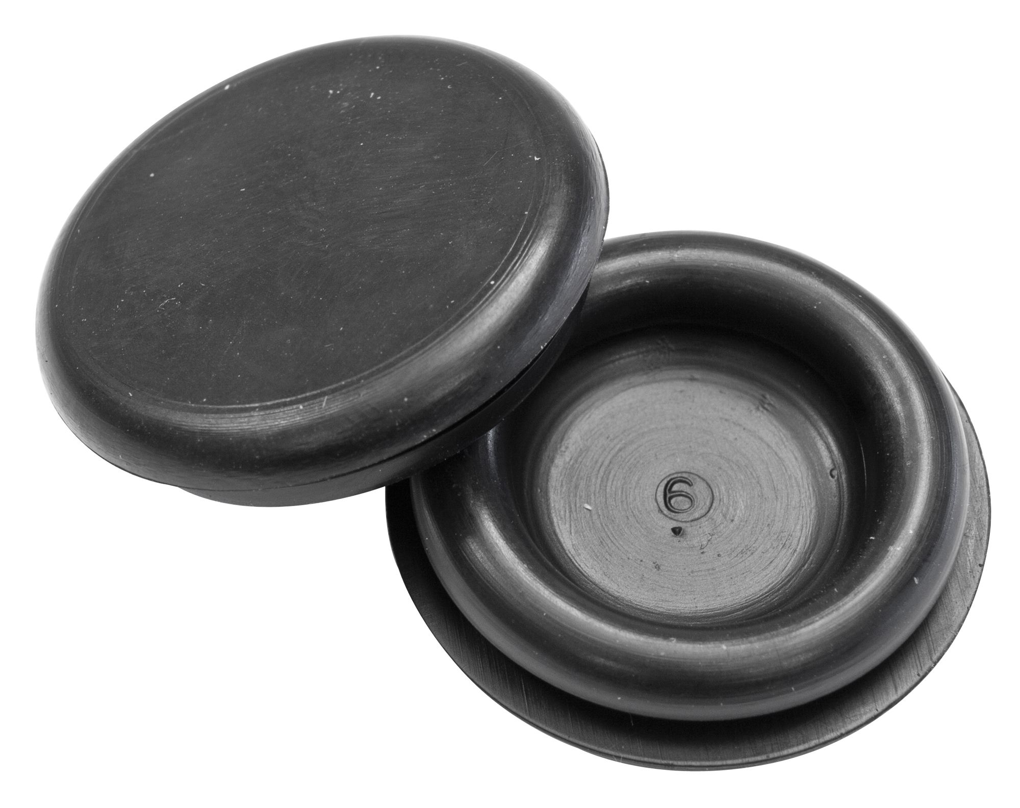 B&Q Rubber Semi-blind Black 20mm Grommet, Pack of 10