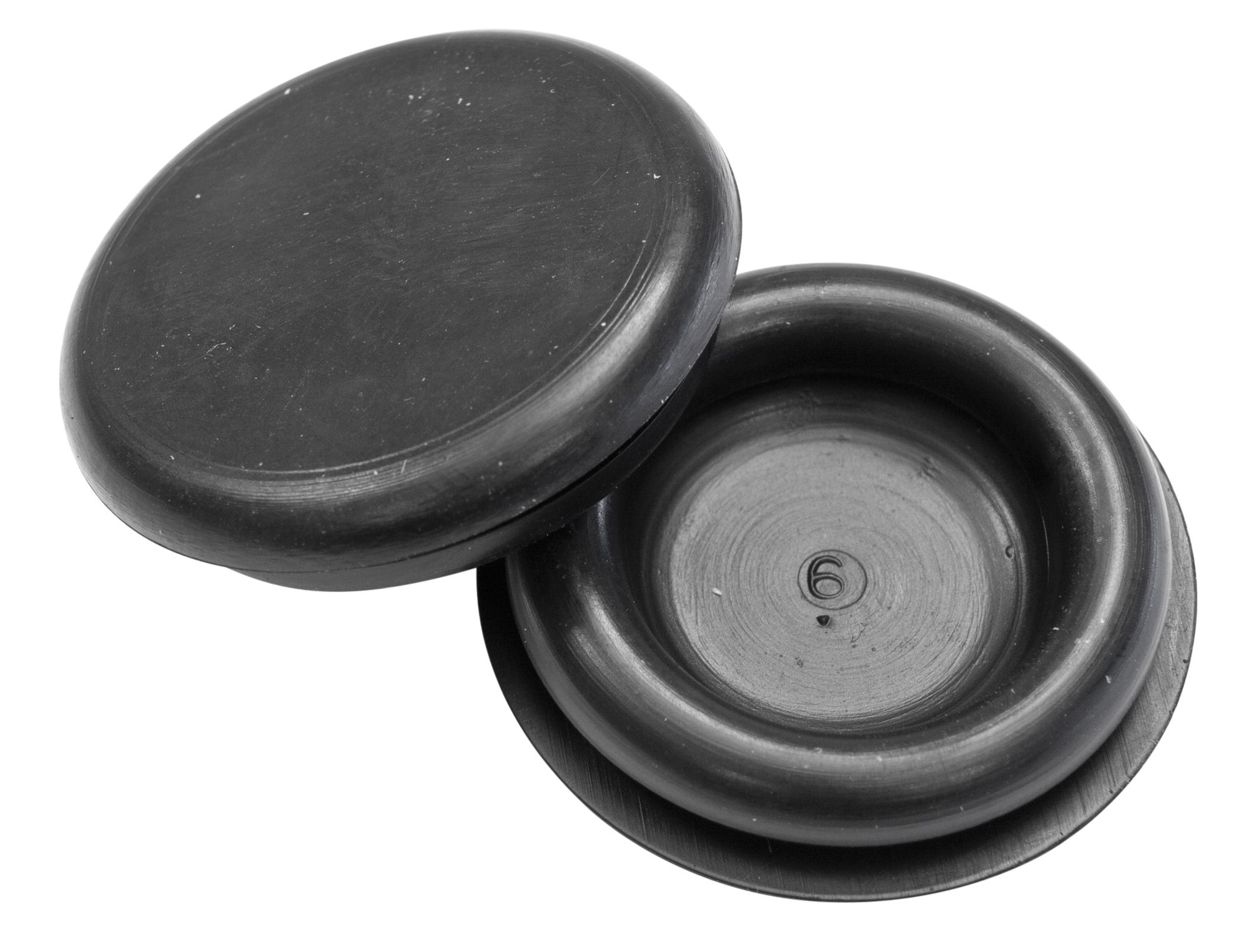 B&Q Rubber Semi-blind Black 25mm Grommet, Pack of 10