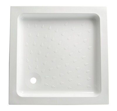 B&Q Square Shower tray (L)800mm (W)800mm (H)95mm
