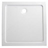 B&Q Square Shower tray (L)900mm (W)900mm (H)45mm