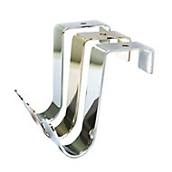 B&Q Steel Single Hook (H)19mm (W)82mm (Max)5kg
