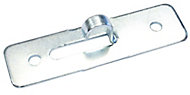 B&Q Suspension Nickel effect Single Hook (W)75mm