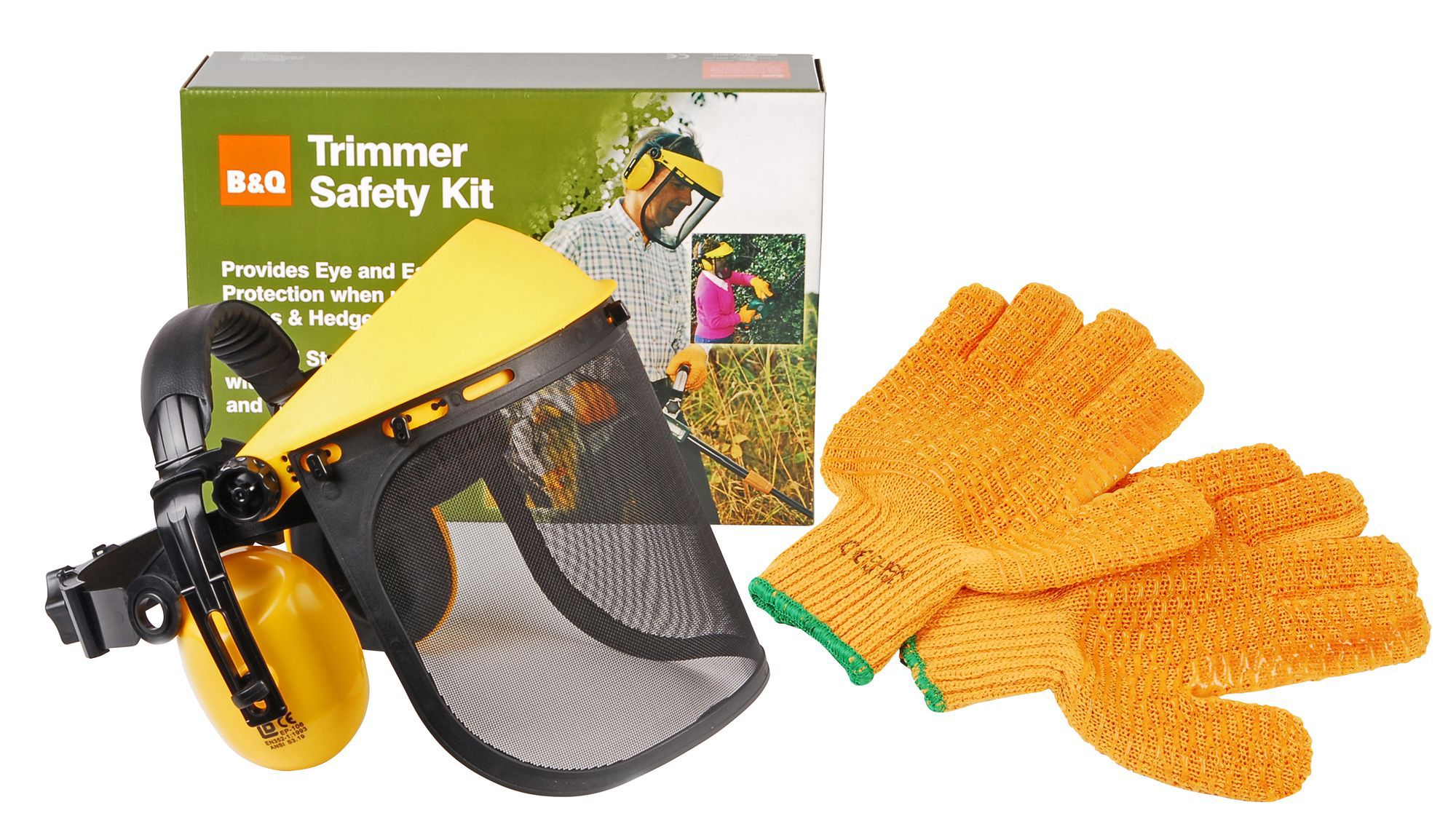 B&Q Trimmer safety kit