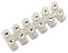 B&Q White 15A6 way Cable connector strip