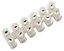 B&Q White 15A6 way Cable connector strip
