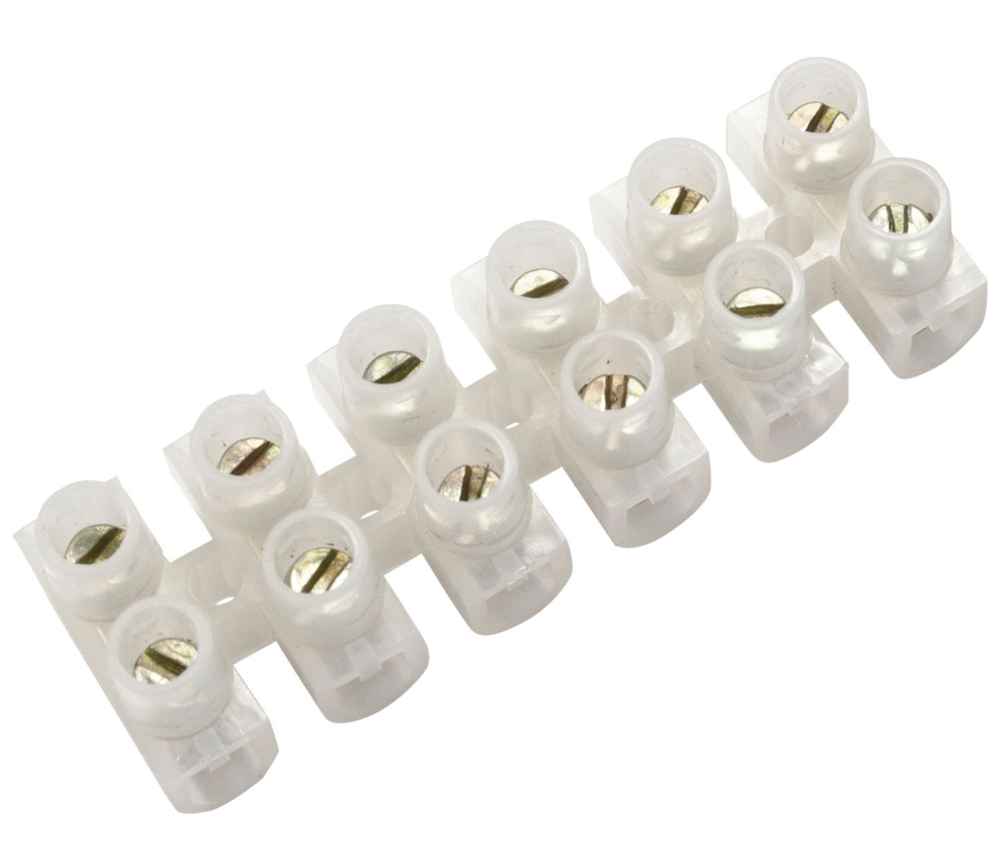 B&Q White 30A6 way Cable connector strip DIY at B&Q